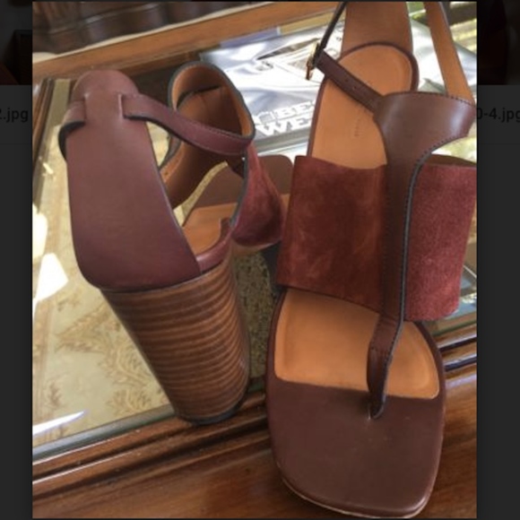 CÉLINE Leather Ankle Strap Sandals, Size: 7 - Picture 6 of 8